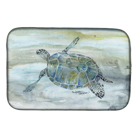 Carolines Treasures Carolines Treasures SC2006DDM Sea Turtle Watercolor Dish Drying Mat SC2006DDM